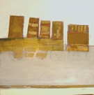 the painting '4 gold' by Catharina Reynolds